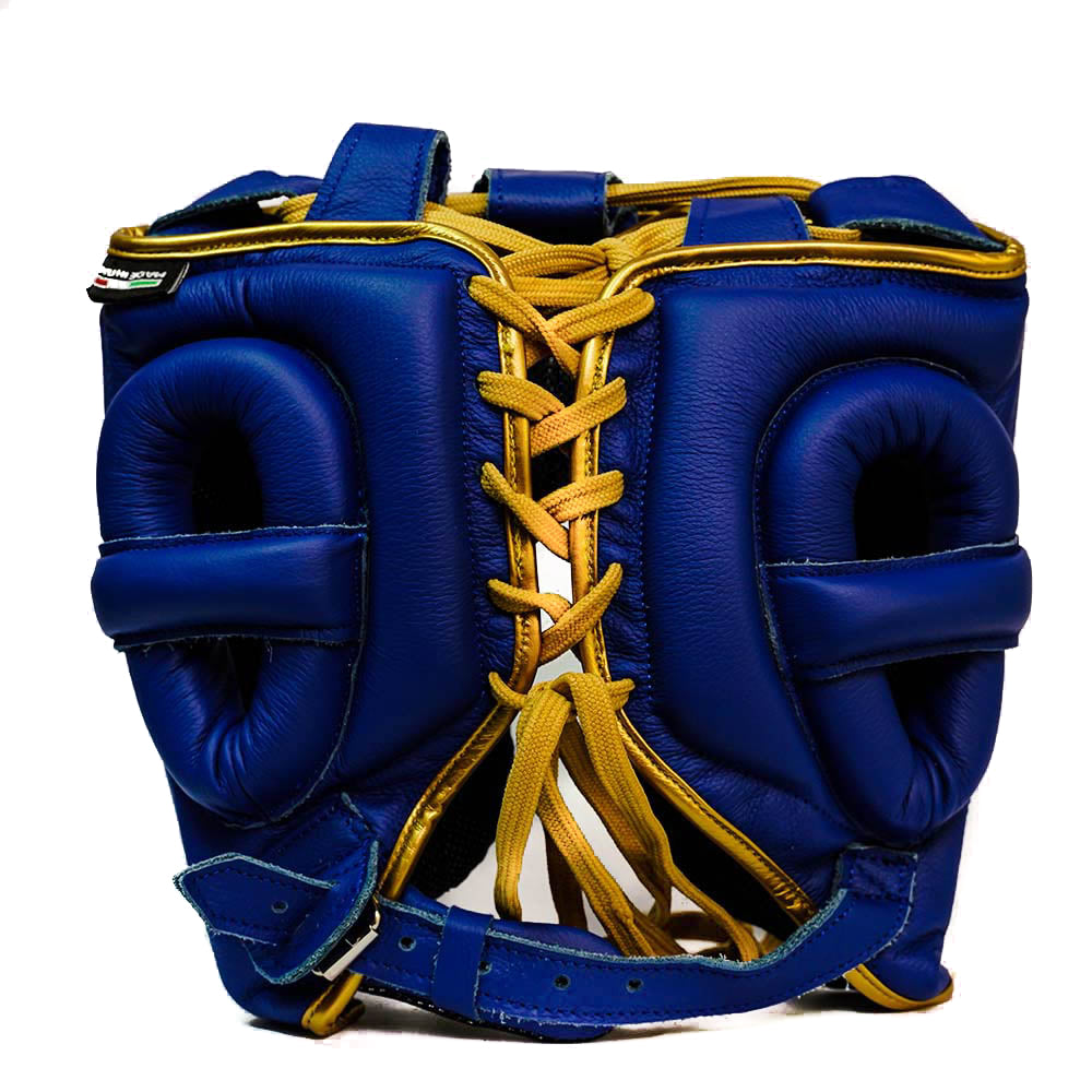 Challenge Boxing Headguard - Blue & Gold