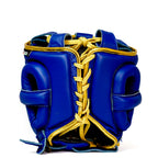 Superamerica Facebar Boxing Headguard - Blue & Gold