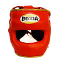 Superamerica Facebar Boxing Headgear - Red & Gold