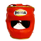 Superamerica Facebar Boxing Headgear - Red & Gold