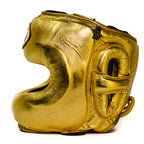 Superamerica Facebar Boxing Headgear - Gold Limited