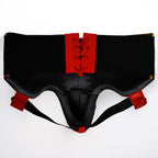 Protezione Men's Boxing Groin Guard - Red & Gold