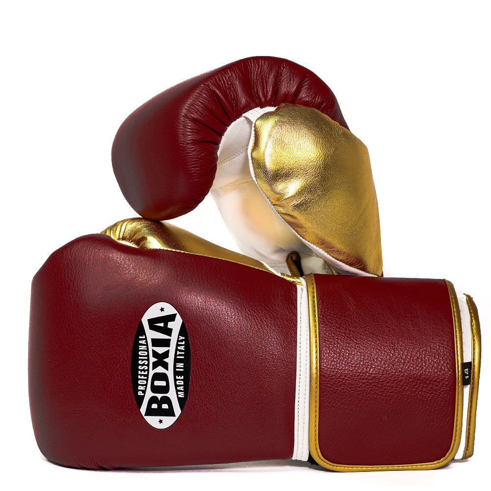 GBS IV - Boxing gloves - Deep Red and Gold