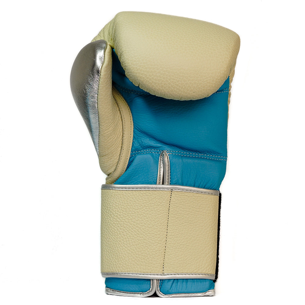 GBS IV - Boxing gloves - Cream, turquoise and silver