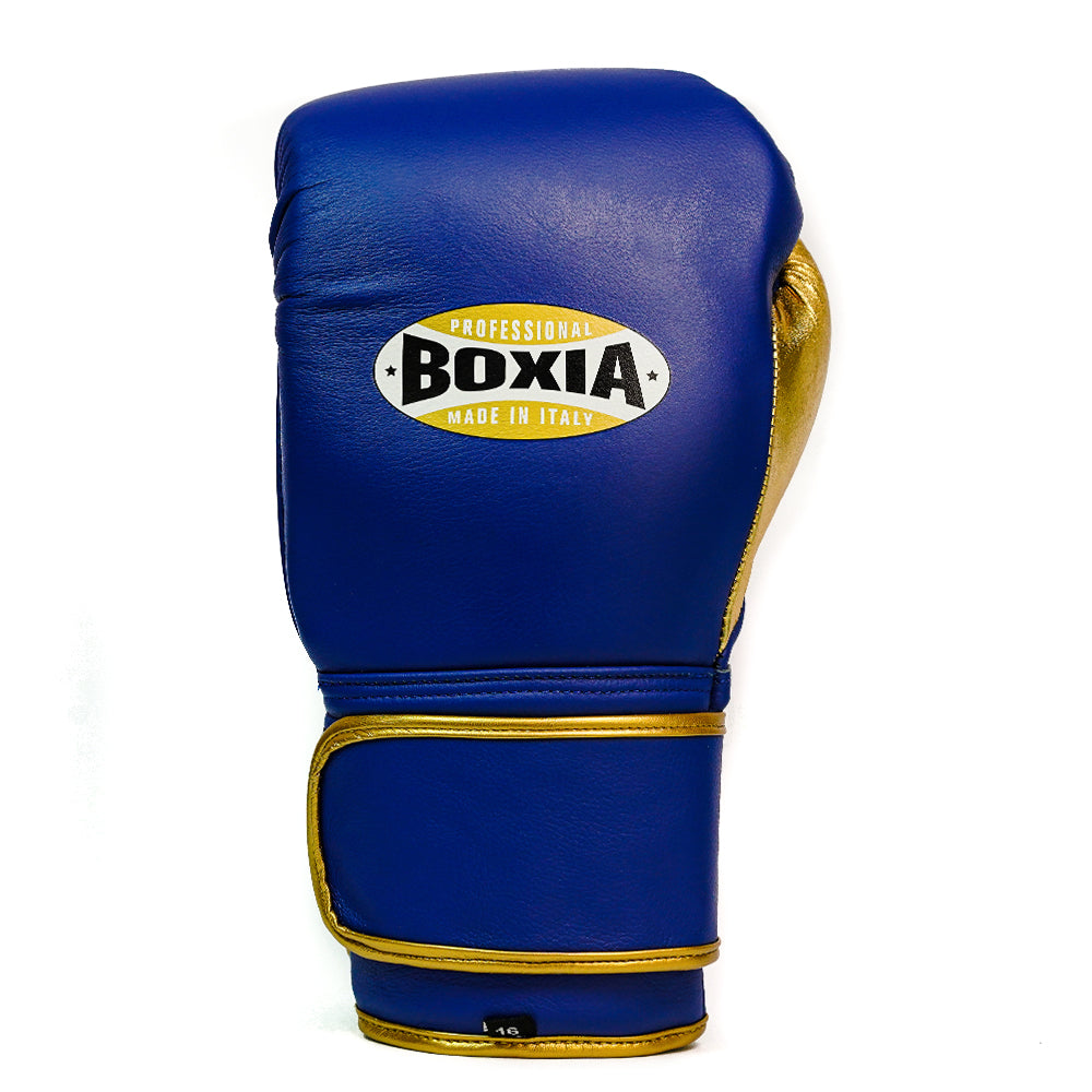 Gbs One - Boxing gloves with strap - Blue and Gold