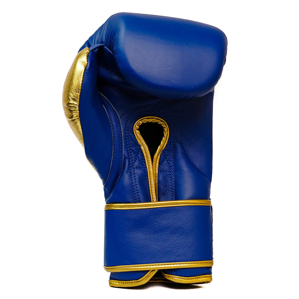 Gbs One - Boxing gloves with strap - Blue and Gold