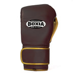 Gbs One - Boxing gloves with strap - Burgundy and Gold