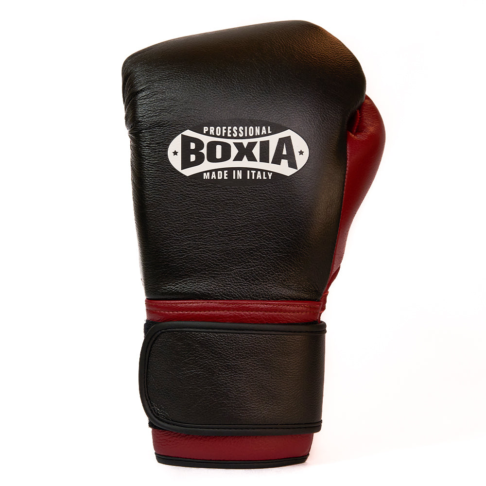 Gbs One - Boxing gloves with strap - Black and Deep Red