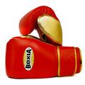 Gbs One - Boxing gloves with strap - Red and Gold