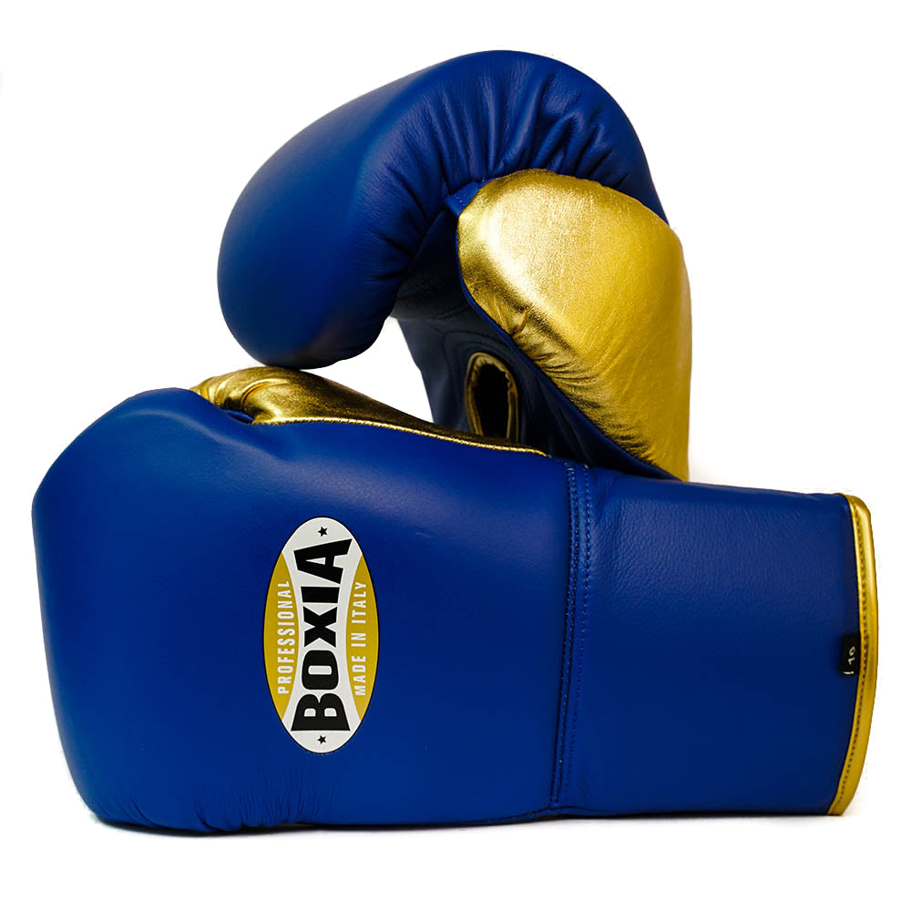 Superfast - Professional glove with laces - Blue and Gold