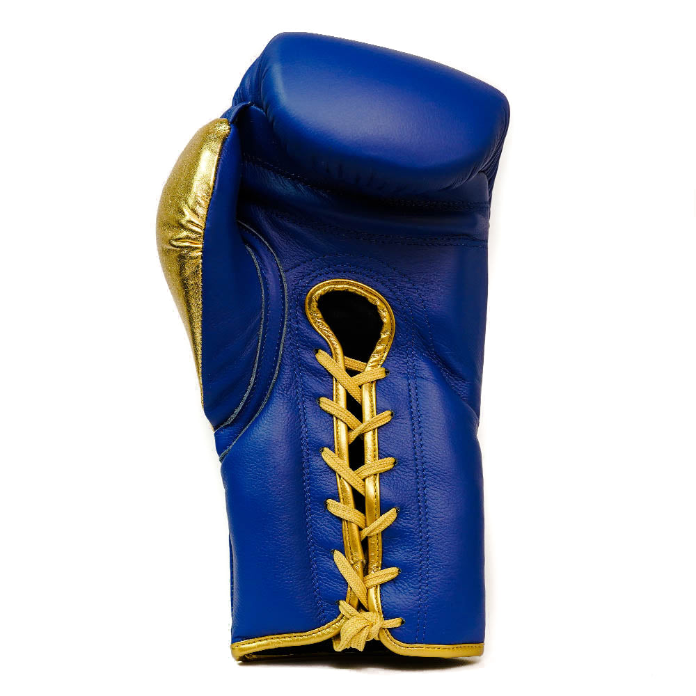 Superfast - Professional glove with laces - Blue and Gold